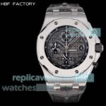 HBF Super Copy Audemars Piguet Royal Oak Offshore 26470ST Grey 3126 Chronograph Watch 